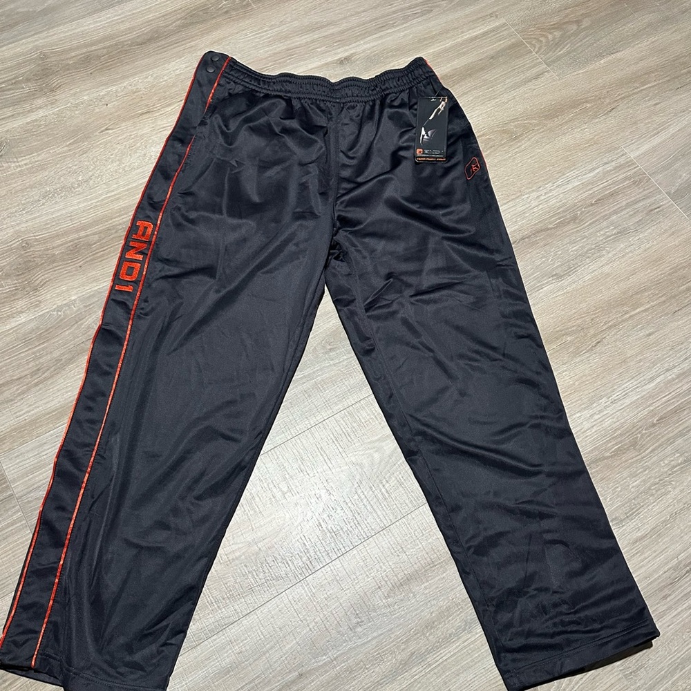 Mens size XL NWT side button tear away pants brand And1